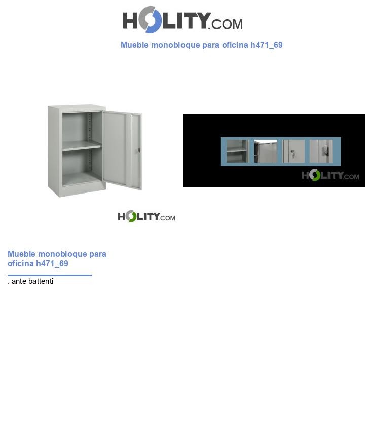 Mueble monobloque para oficina h471_69