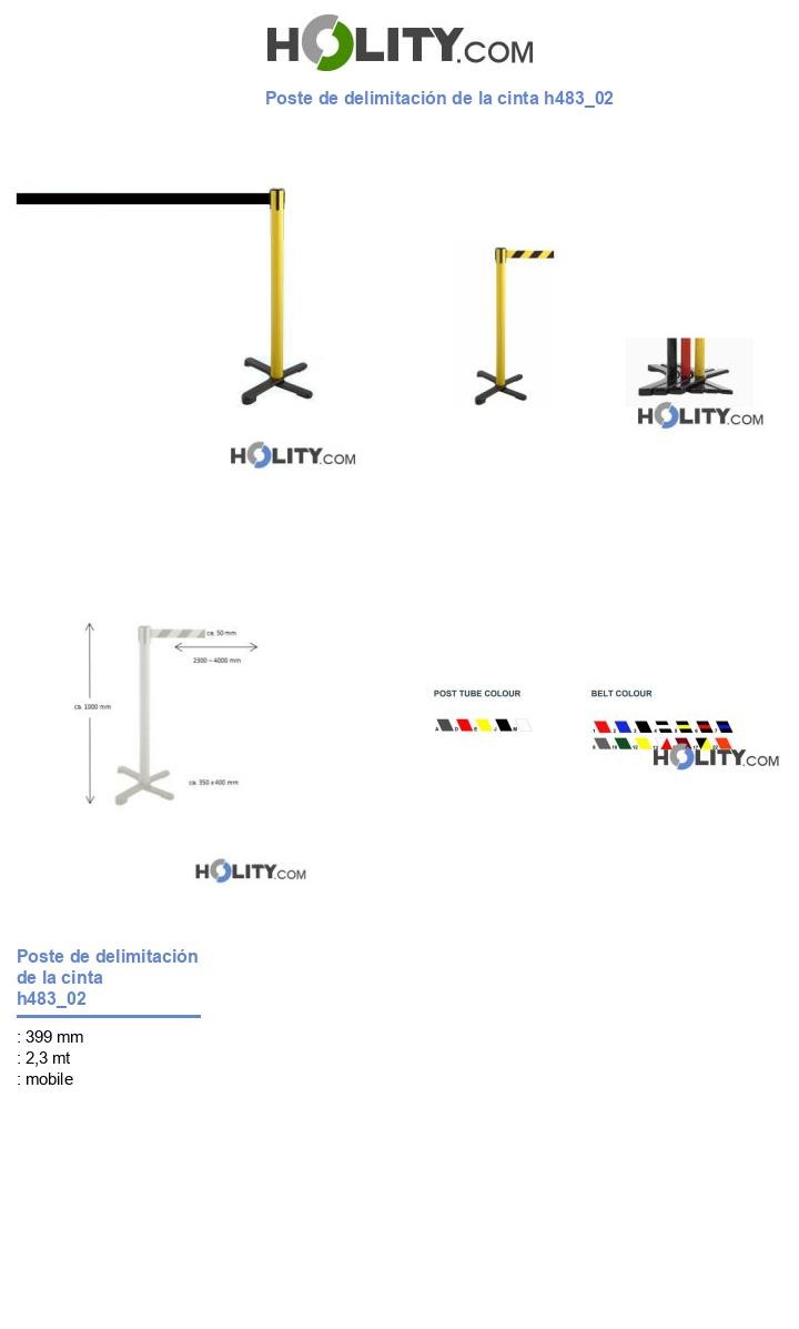 Poste de delimitación de la cinta h483_02