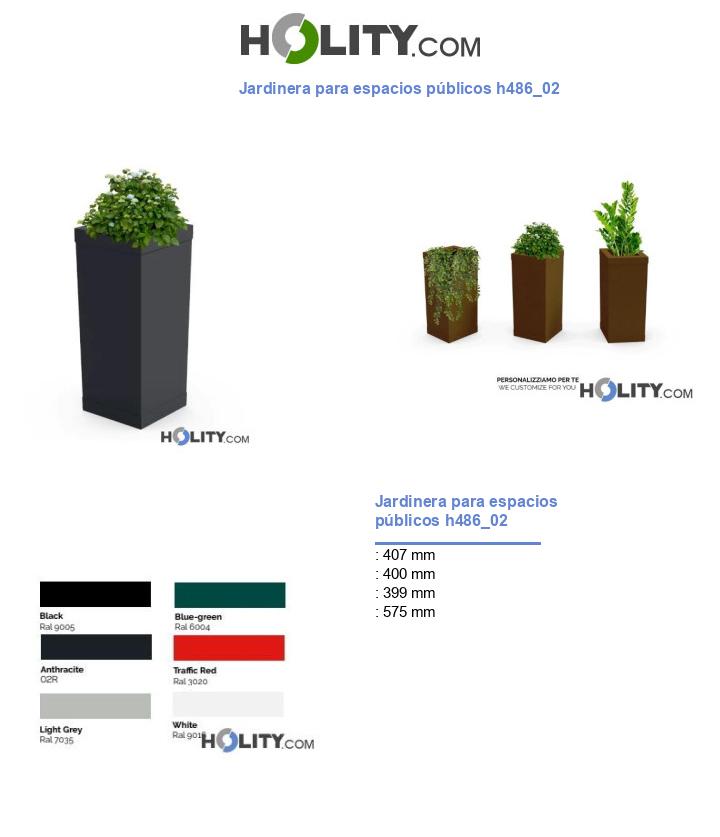 Jardinera para espacios públicos h486_02