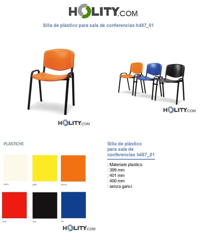 Silla de plástico para sala de conferencias h487_01