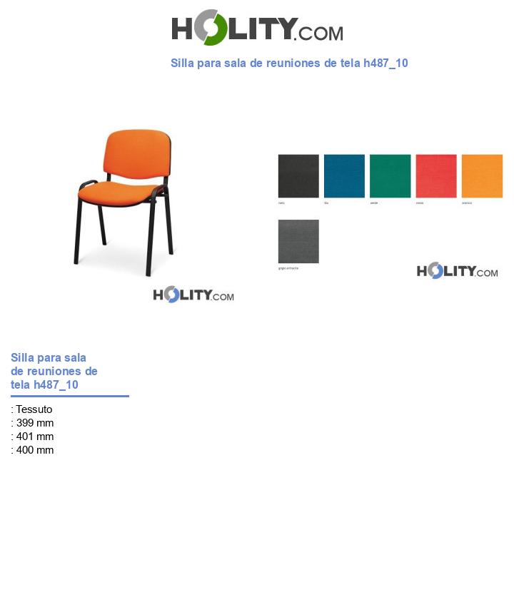 Silla para sala de reuniones de tela h487_10
