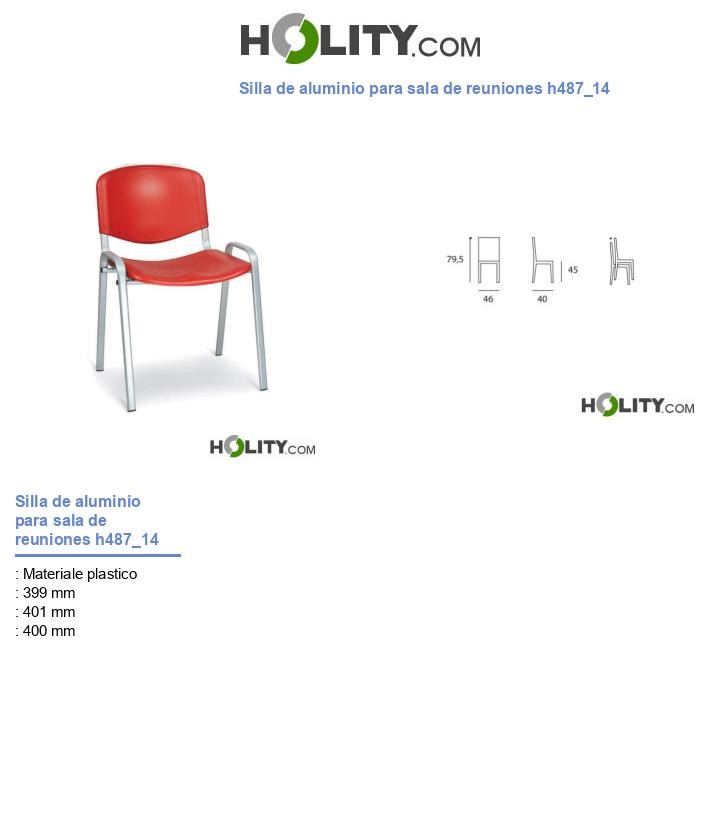 Silla de aluminio para sala de reuniones h487_14