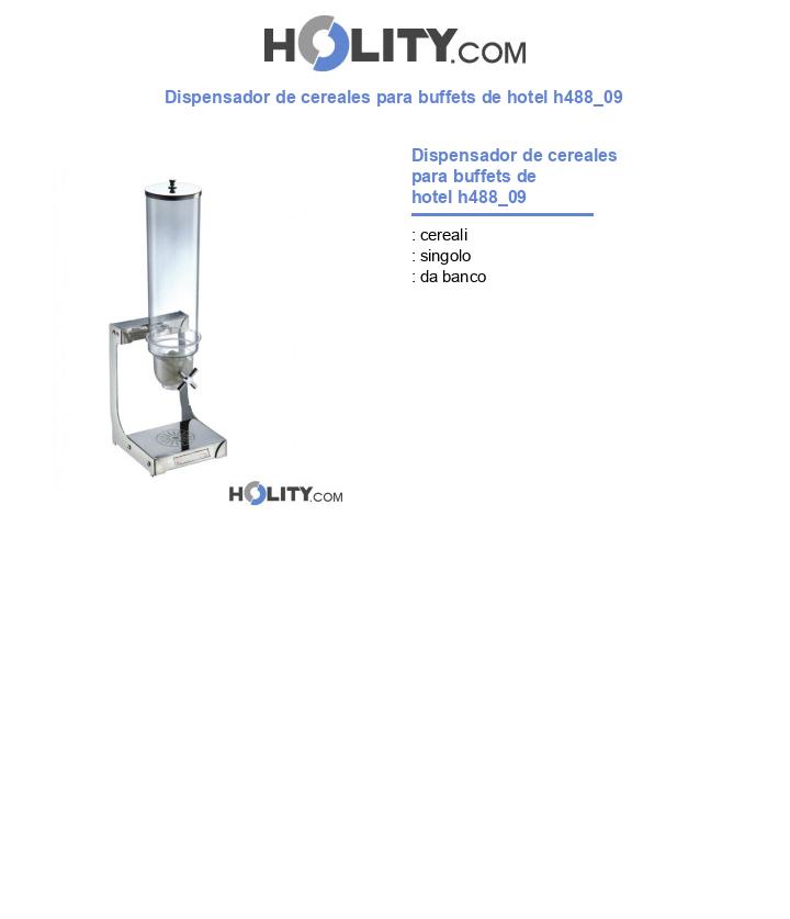Dispensador de cereales para buffets de hotel h488_09