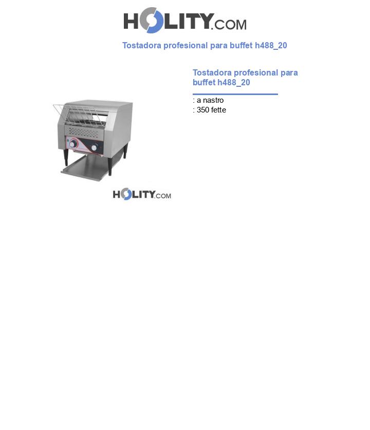 Tostadora profesional para buffet h488_20