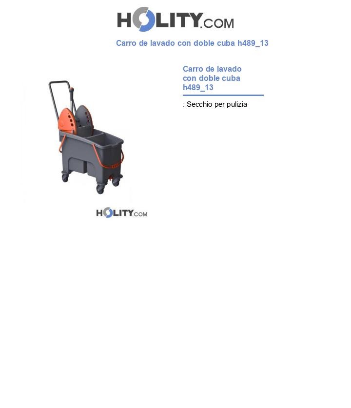 Carro de lavado con doble cuba h489_13