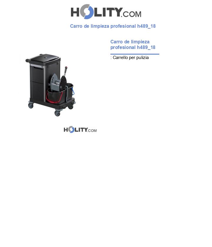 Carro de limpieza profesional h489_18