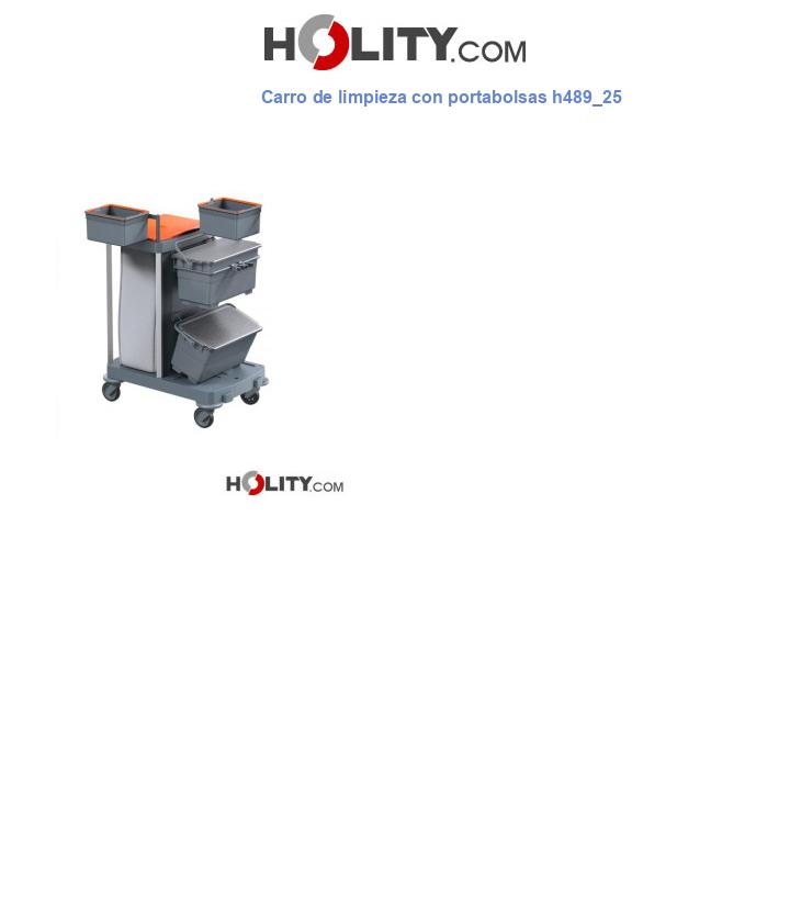 Carro de limpieza con portabolsas h489_25