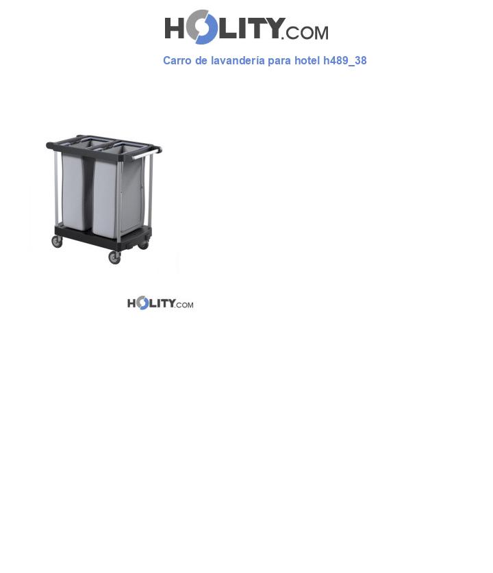 Carro de lavandería para hotel h489_38