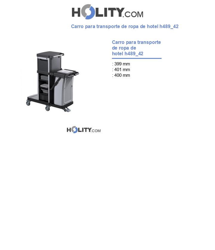 Carro para transporte de ropa de hotel h489_42