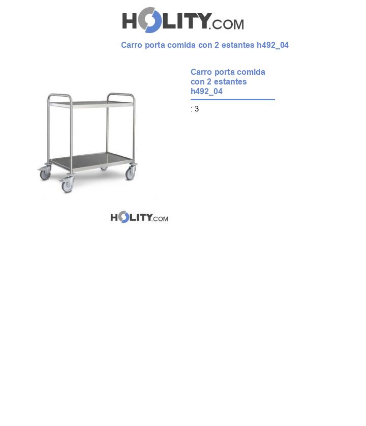 Carro porta comida con 2 estantes h492_04