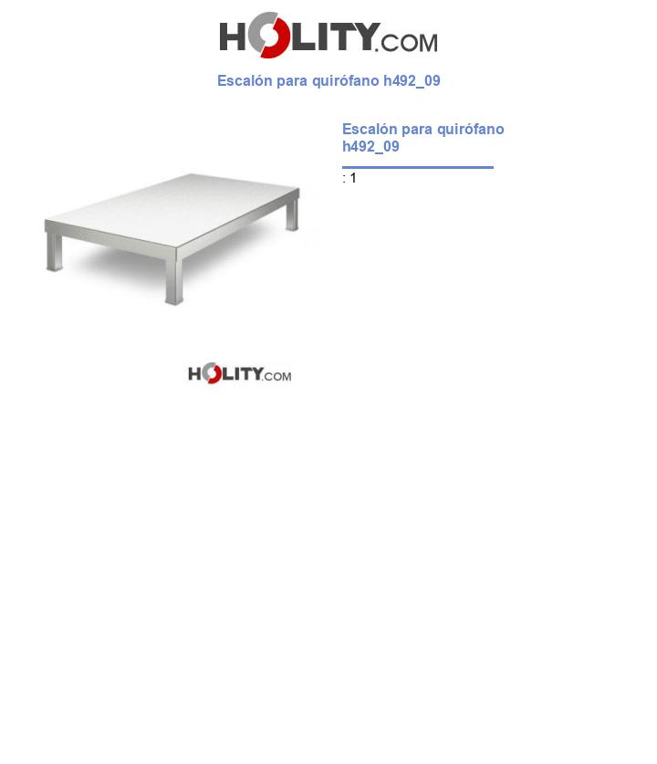 Escalón para quirófano h492_09