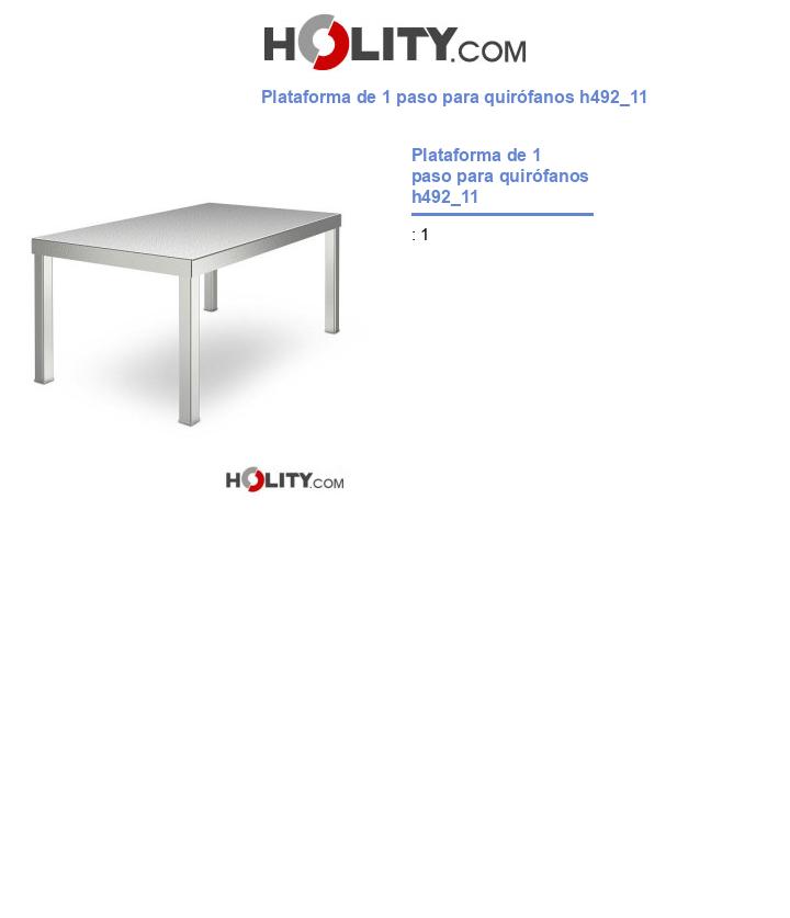 Plataforma de 1 paso para quirófanos h492_11