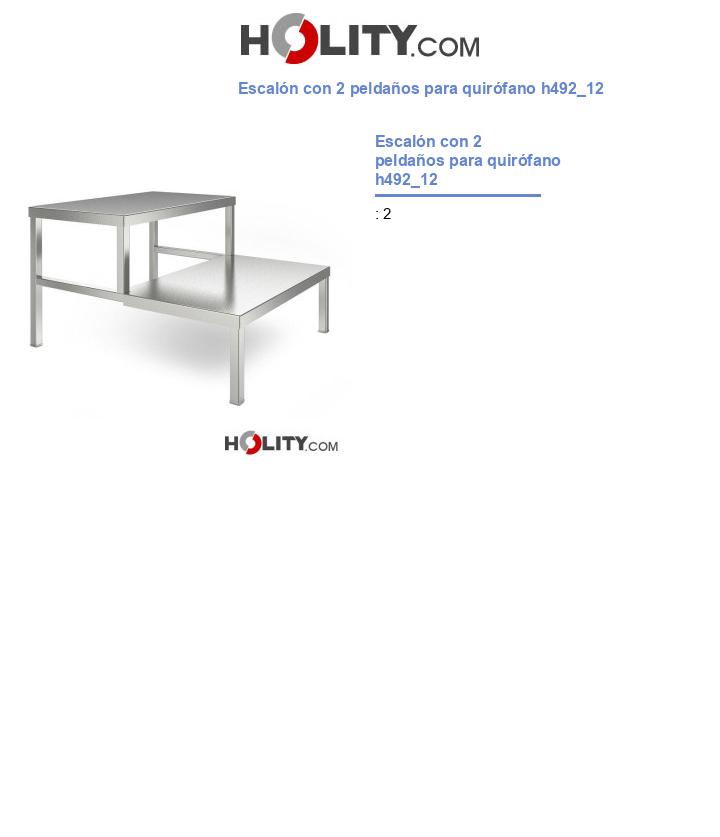 Escalón con 2 peldaños para quirófano h492_12