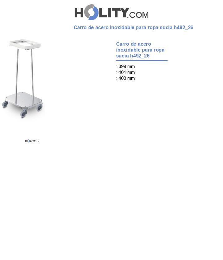 Carro de acero inoxidable para ropa sucia h492_26