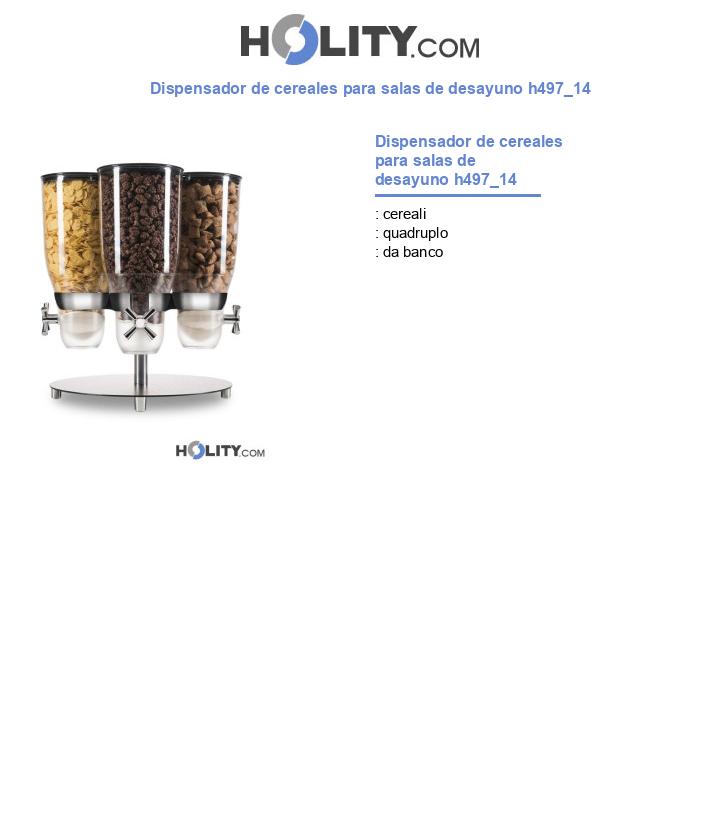 Dispensador de cereales para salas de desayuno h497_14