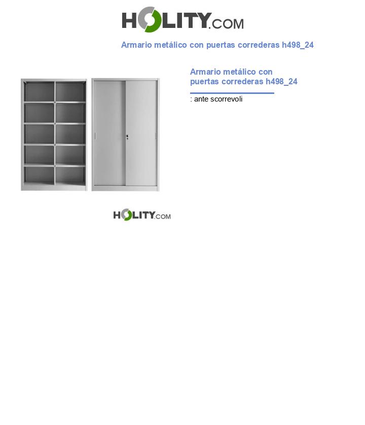 Armario metálico con puertas correderas h498_24