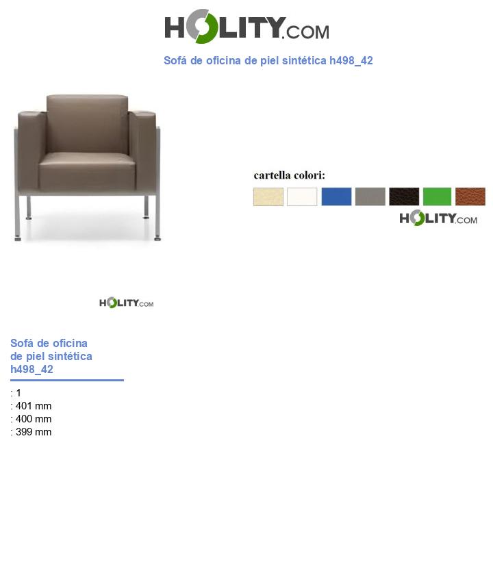 Sofá de oficina de piel sintética h498_42
