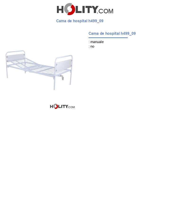 Cama de hospital h499_09