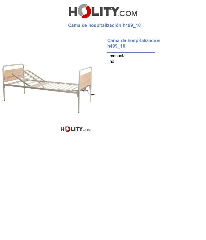 Cama de hospitalización h499_10