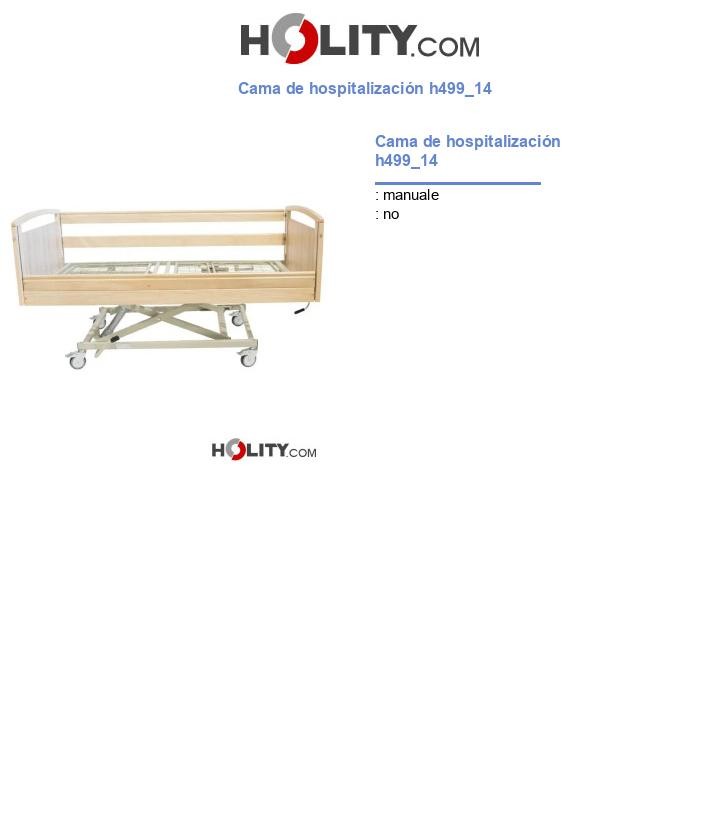 Cama de hospitalización h499_14