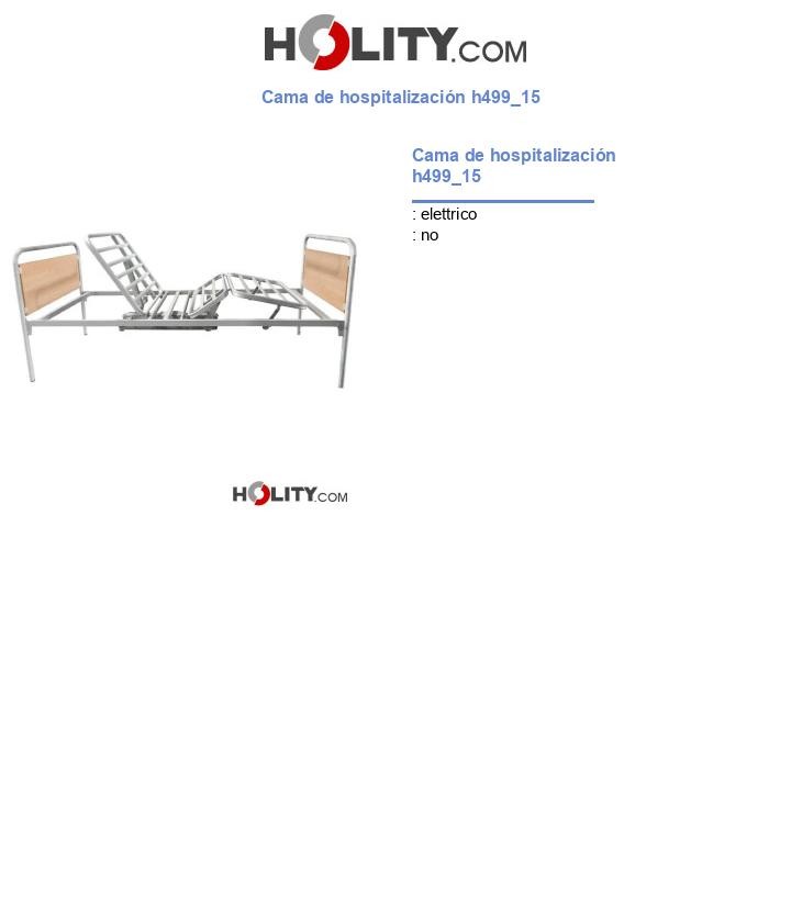 Cama de hospitalización h499_15