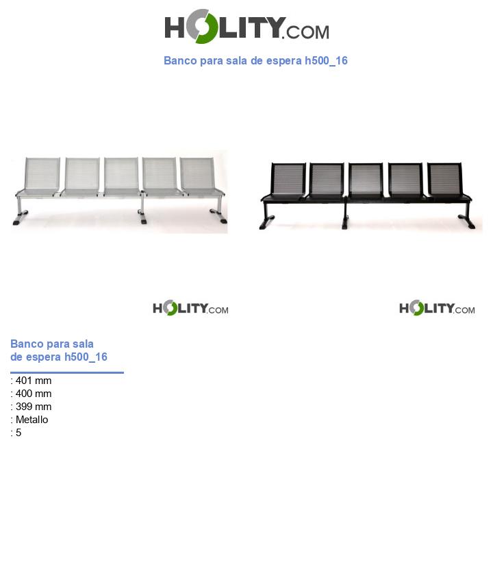 Banco para sala de espera h500_16