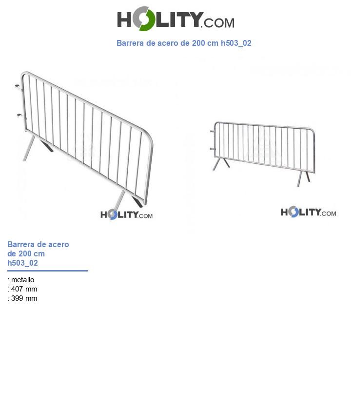 Barrera de acero de 200 cm h503_02