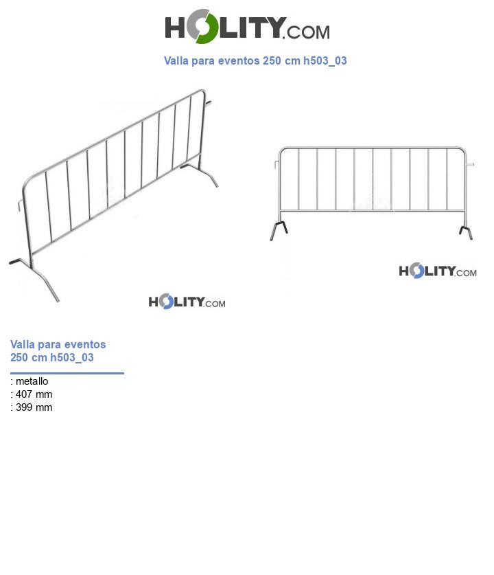 Valla para eventos 250 cm h503_03