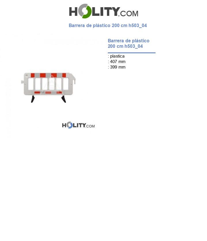Barrera de plástico 200 cm h503_04