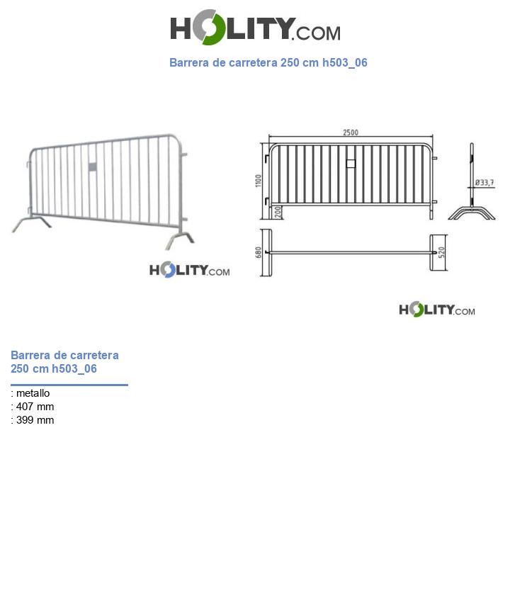 Barrera de carretera 250 cm h503_06