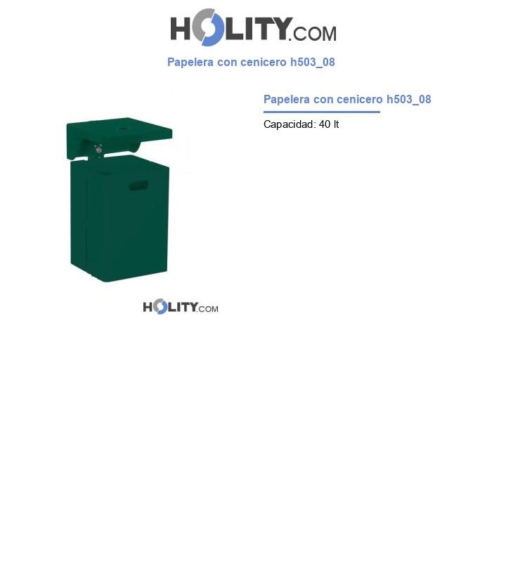 Papelera con cenicero h503_08