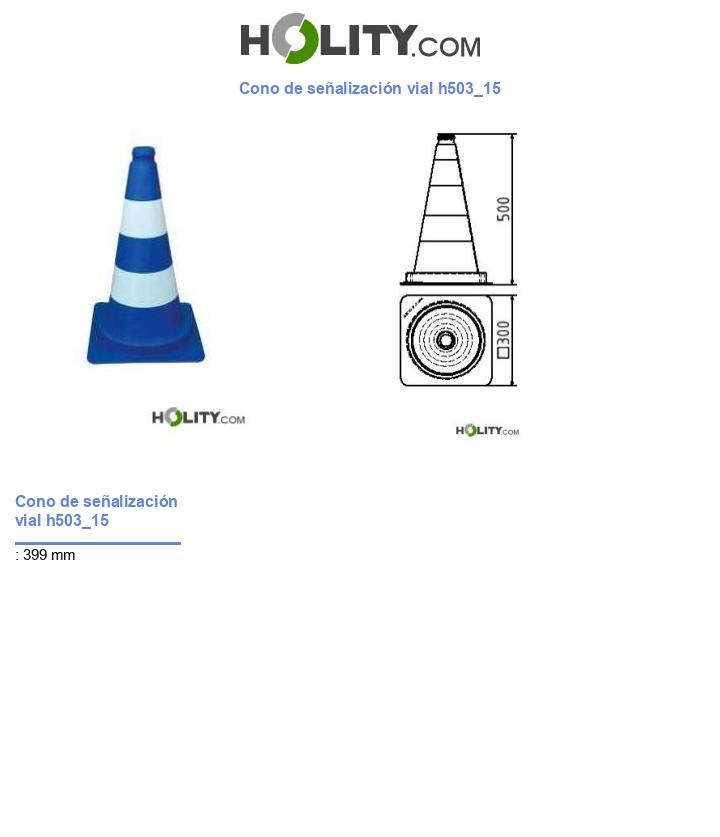 Cono de señalización vial h503_15