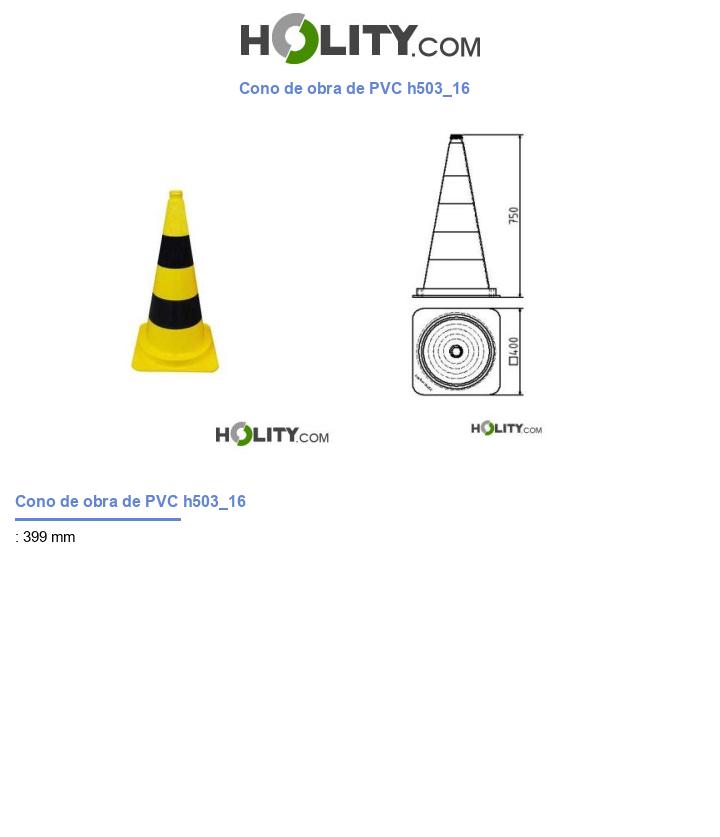 Cono de obra de PVC h503_16