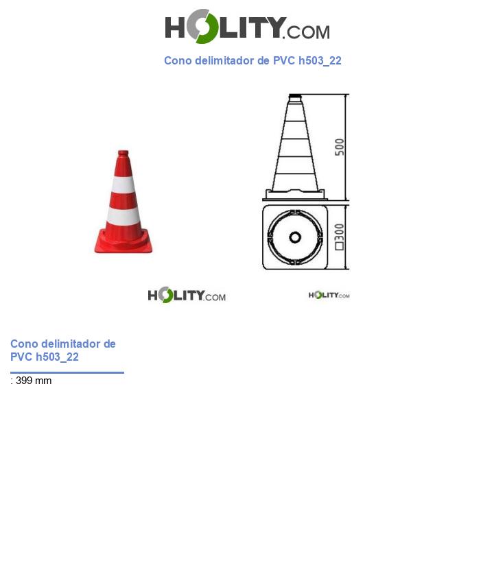 Cono delimitador de PVC h503_22