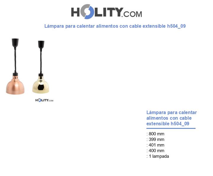Lámpara para calentar alimentos con cable extensible h504_09