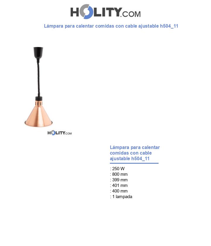 Lámpara para calentar comidas con cable ajustable h504_11