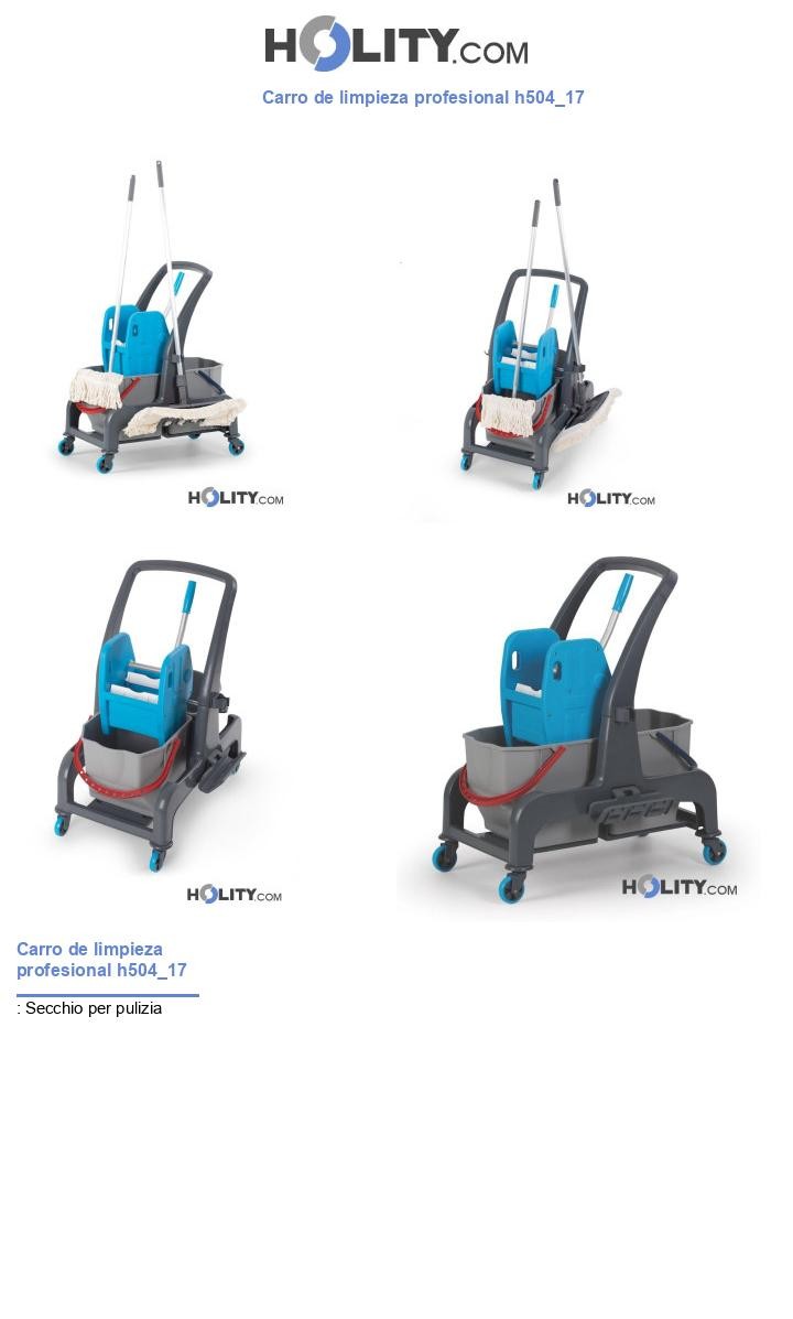 Carro de limpieza profesional h504_17