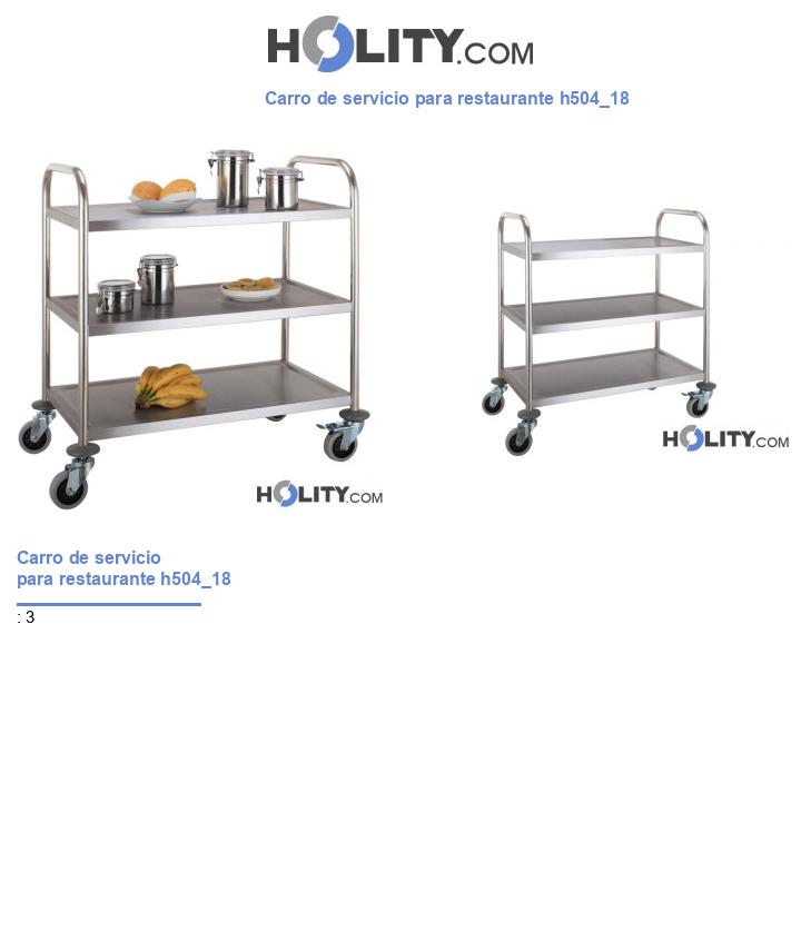 Carro de servicio para restaurante h504_18
