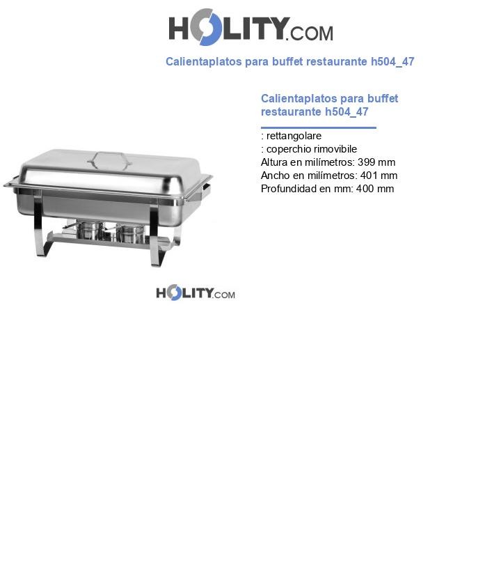 Calientaplatos para buffet restaurante h504_47