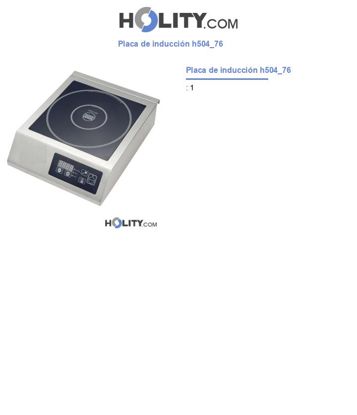 Placa de inducción h504_76