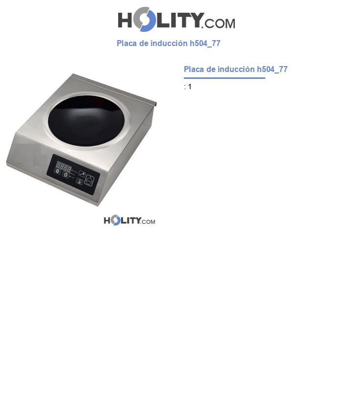 Placa de inducción h504_77