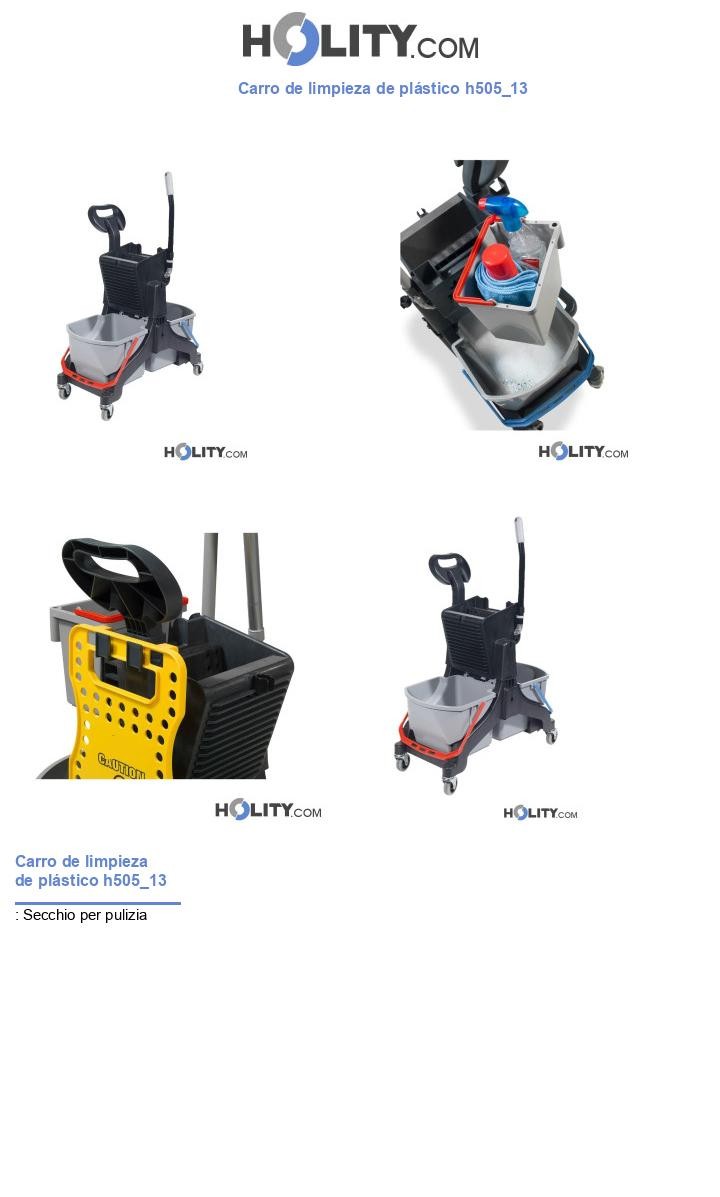 Carro de limpieza de plástico h505_13