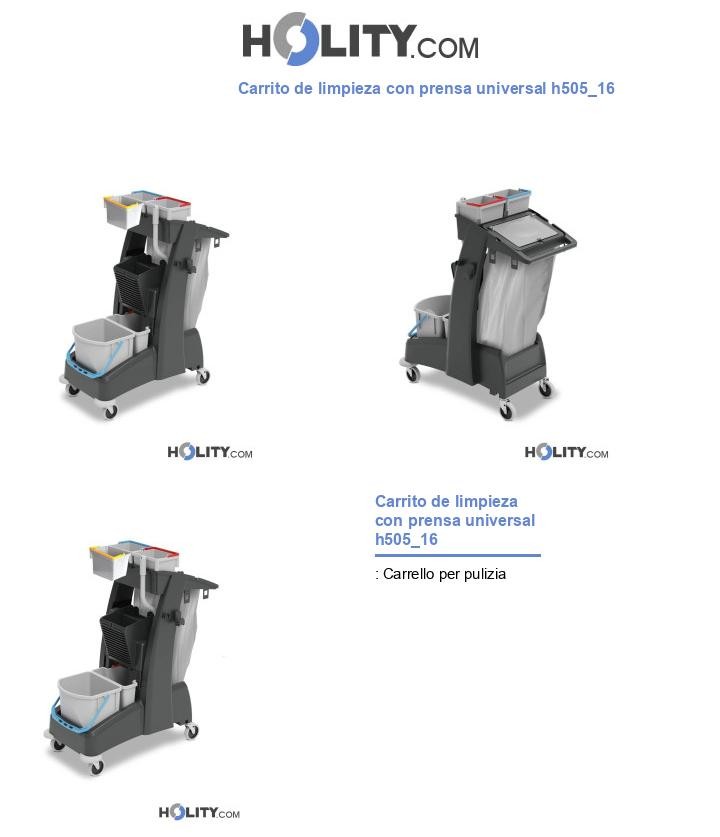 Carrito de limpieza con prensa universal h505_16