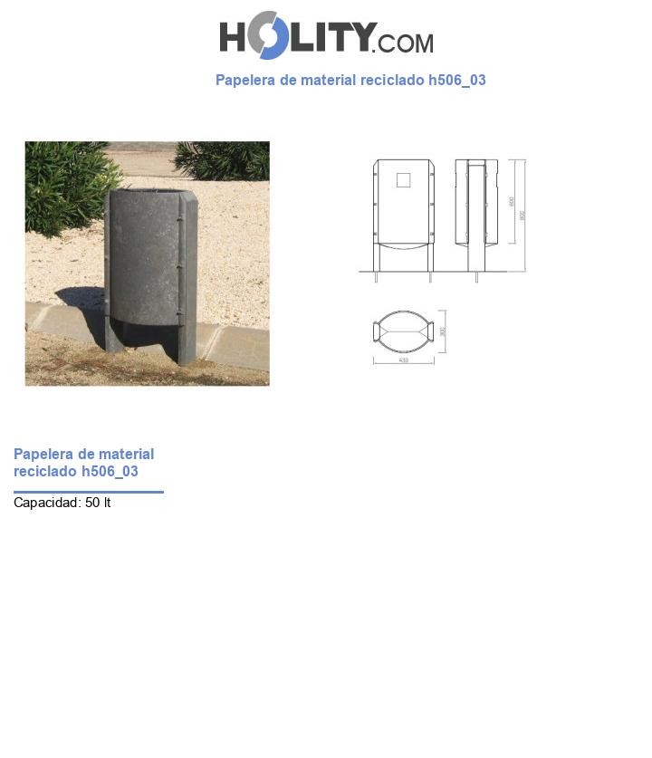 Papelera de material reciclado h506_03