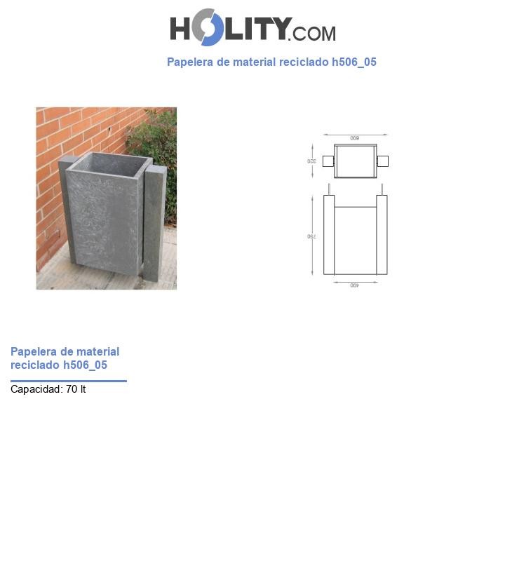Papelera de material reciclado h506_05
