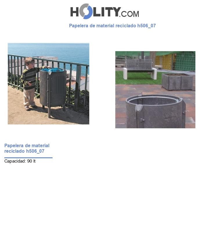 Papelera de material reciclado h506_07