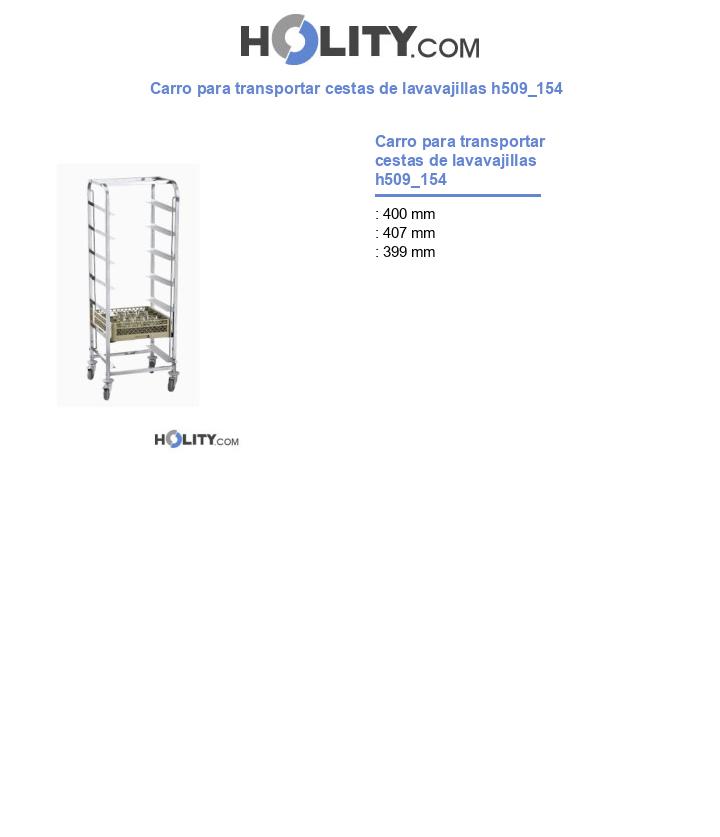 Carro para transportar cestas de lavavajillas h509_154