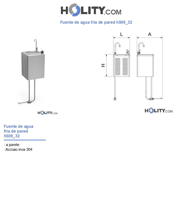 Fuente de agua fría de pared h509_32