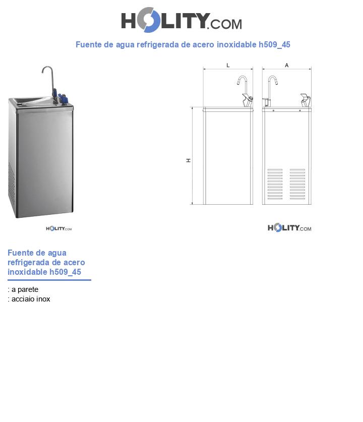 Fuente de agua refrigerada de acero inoxidable h509_45