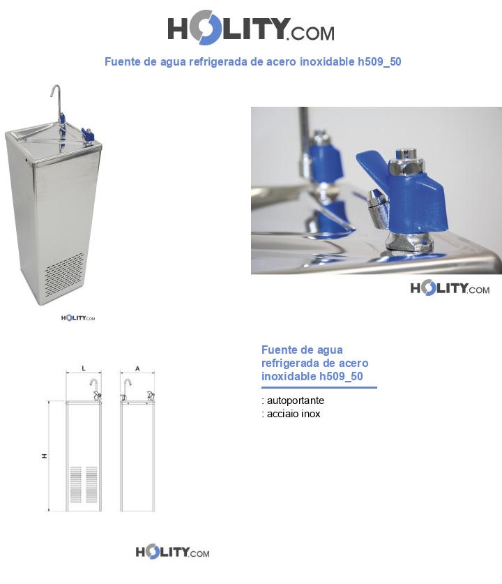 Fuente de agua refrigerada de acero inoxidable h509_50